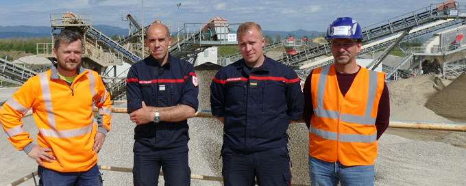 Partenariat avec les pompiers