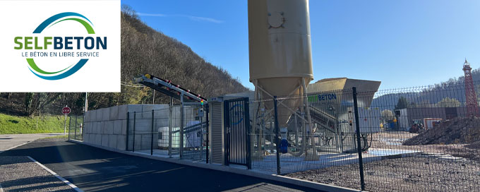 Sablières J. Leonhart ouvre une centrale à béton self service à Sainte Croix aux Mines